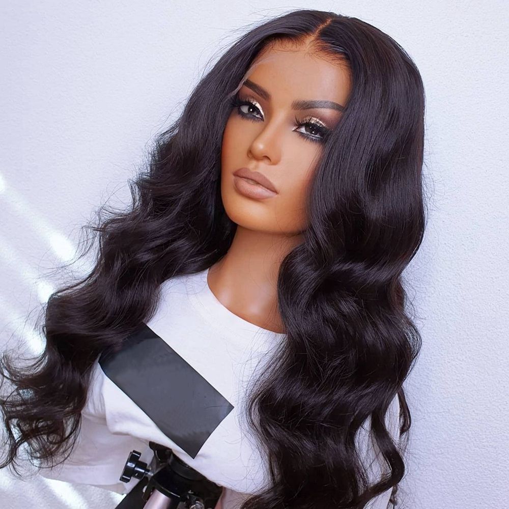 13x6 Brazilian Body Wave HD Swiss Lace Front Wig 180% Density