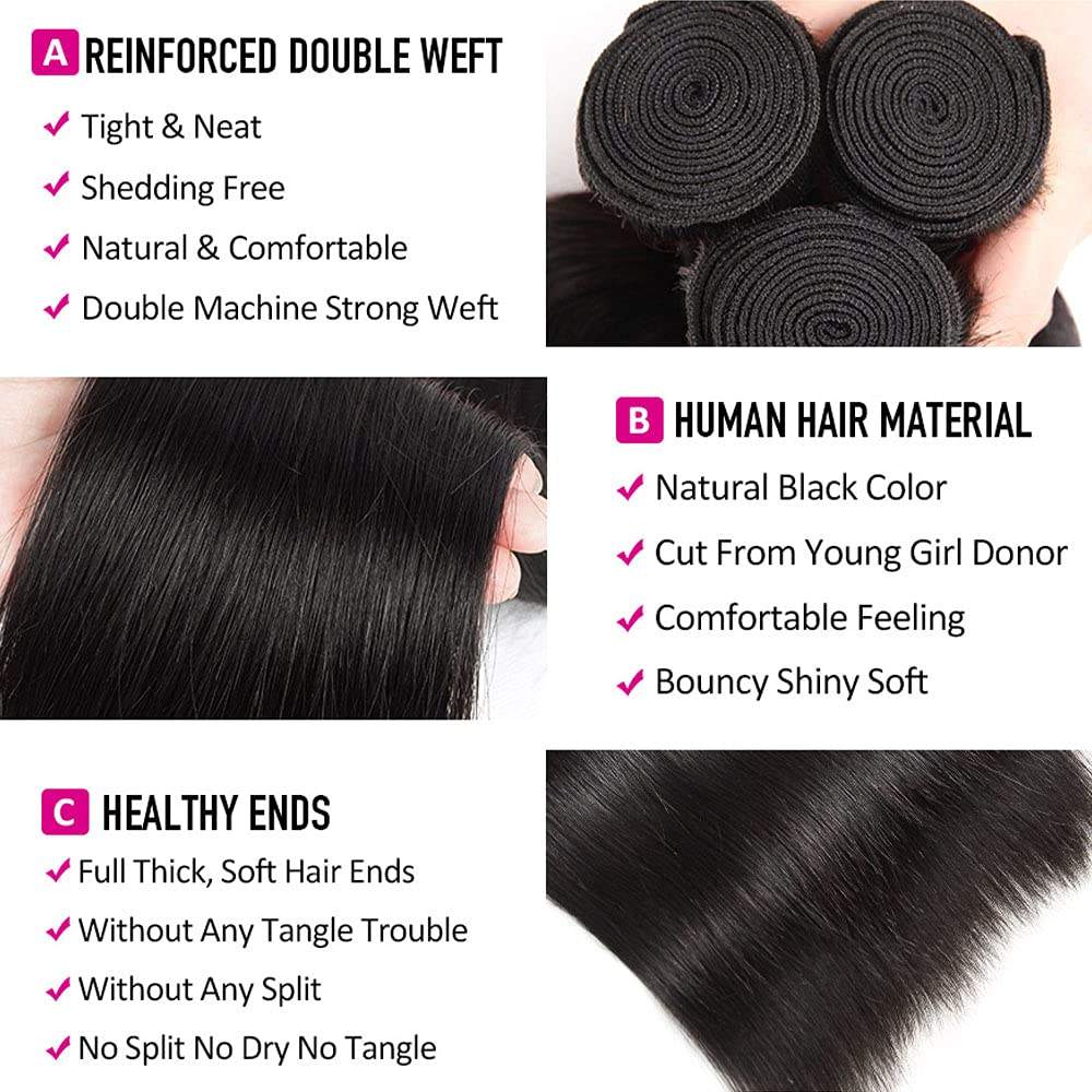 Bundle Deals 3 Pack Natural Straight Hair - Image 4